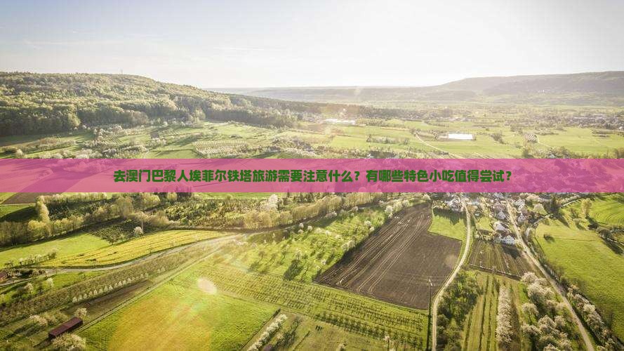 去澳门巴黎人埃菲尔铁塔旅游需要注意什么？有哪些特色小吃值得尝试？