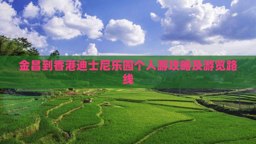 金昌到香港迪士尼乐园个人游攻略及游览路线