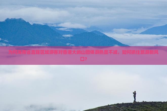 为何海南省直辖区域游客对香港大屿山团体游热度不减，如何抓住旅游新风口？