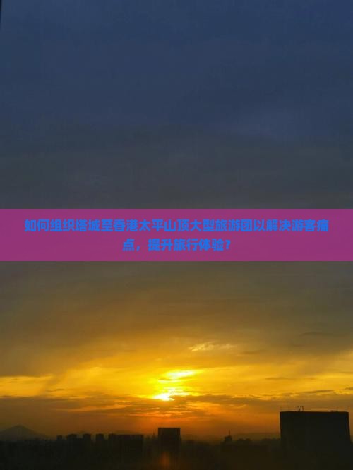 如何组织塔城至香港太平山顶大型旅游团以解决游客痛点，提升旅行体验？