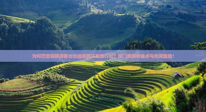 为何巴音郭楞游客纷纷选择路环岛旅行社？澳门旅游新痛点与热词趋势！