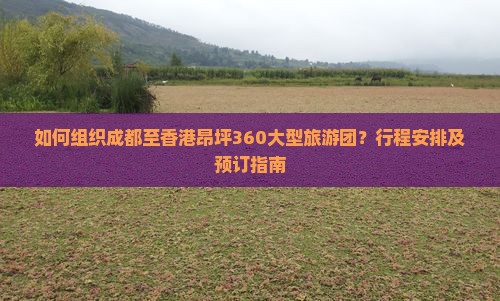 如何组织成都至香港昂坪360大型旅游团？行程安排及预订指南