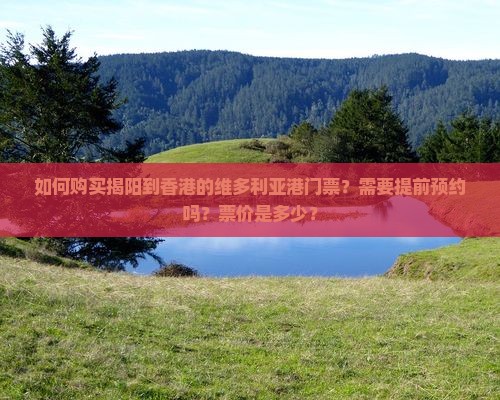 如何购买揭阳到香港的维多利亚港门票？需要提前预约吗？票价是多少？
