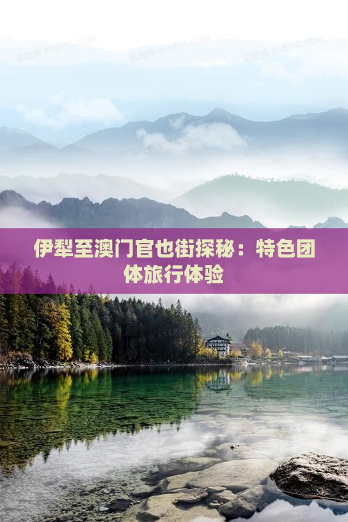 伊犁至澳门官也街探秘：特色团体旅行体验