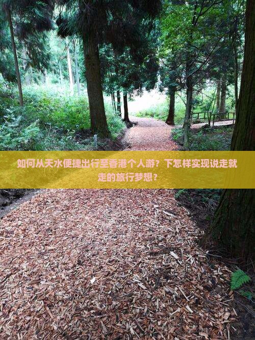 如何从天水便捷出行至香港个人游？下怎样实现说走就走的旅行梦想？