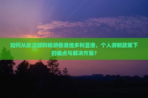 如何从武汉顺利畅游香港维多利亚港，个人游新政策下的痛点与解决方案？