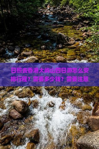 日照去香港大屿山四日游怎么安排行程？需要多少钱？需要注意什么？