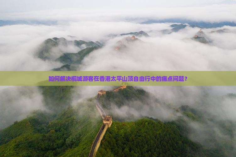 如何解决桐城游客在香港太平山顶自由行中的痛点问题？