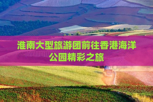 淮南大型旅游团前往香港海洋公园精彩之旅