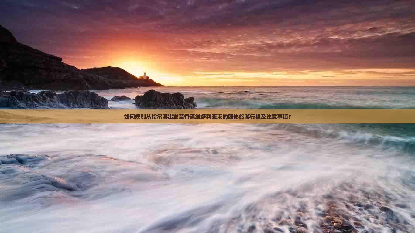 如何规划从哈尔滨出发至香港维多利亚港的团体旅游行程及注意事项？