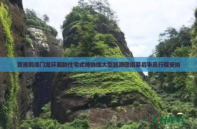 贵港到澳门龙环葡韵住宅式博物馆大型旅游团招募启事及行程安排