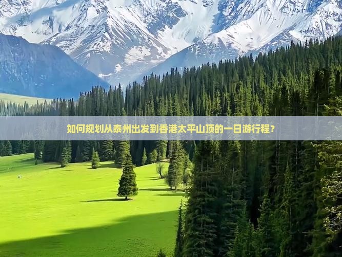 如何规划从泰州出发到香港太平山顶的一日游行程？