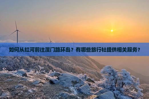 如何从红河前往澳门路环岛？有哪些旅行社提供相关服务？
