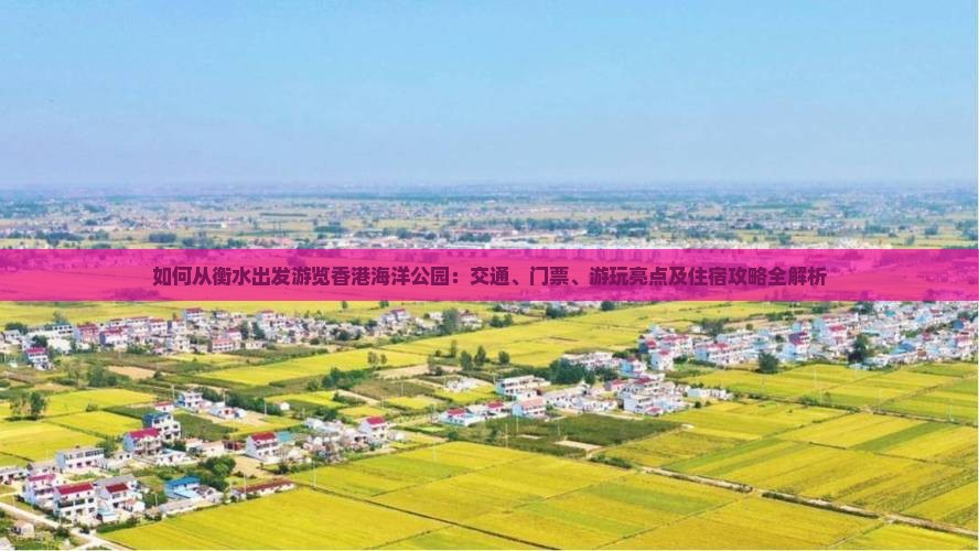 如何从衡水出发游览香港海洋公园：交通、门票、游玩亮点及住宿攻略全解析