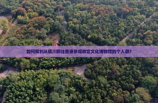 如何规划从银川前往香港参观故宫文化博物馆的个人游？