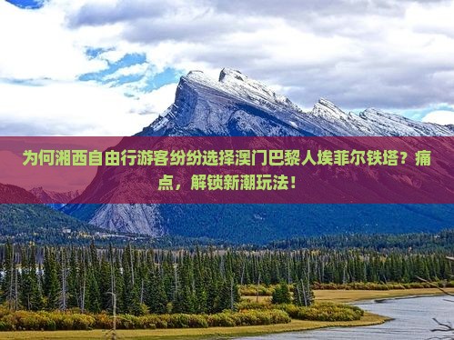 为何湘西自由行游客纷纷选择澳门巴黎人埃菲尔铁塔？痛点，解锁新潮玩法！