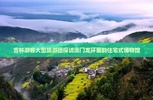 吉林游客大型旅游团探访澳门龙环葡韵住宅式博物馆
