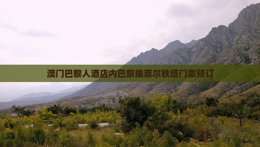澳门巴黎人酒店内巴黎埃菲尔铁塔门票预订