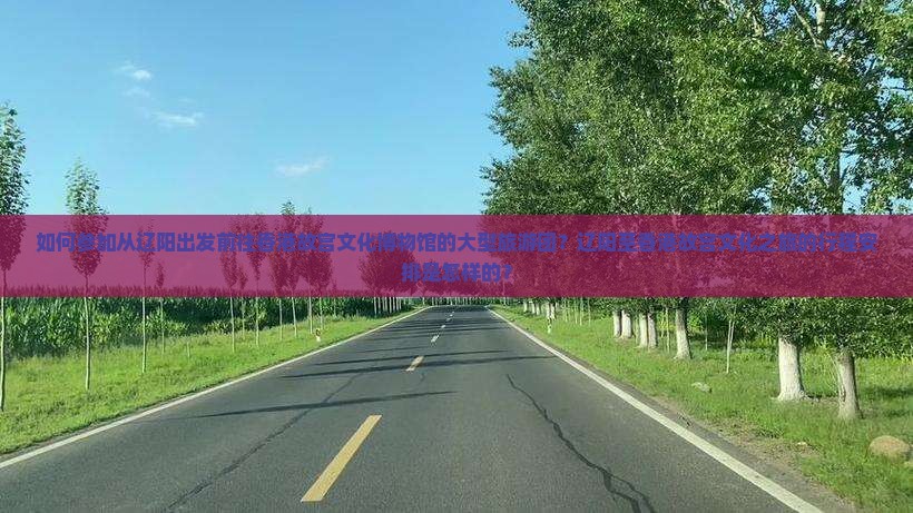 如何参加从辽阳出发前往香港故宫文化博物馆的大型旅游团？辽阳至香港故宫文化之旅的行程安排是怎样的？