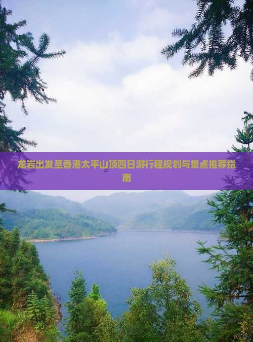 龙岩出发至香港太平山顶四日游行程规划与景点推荐指南