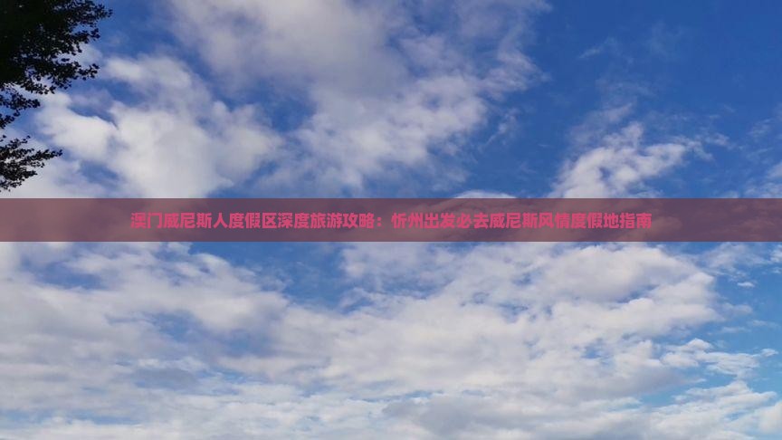 澳门威尼斯人度假区深度旅游攻略：忻州出发必去威尼斯风情度假地指南
