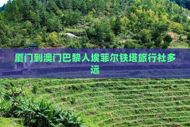 厦门到澳门巴黎人埃菲尔铁塔旅行社多远