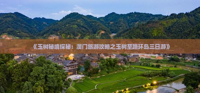 《玉树秘境探秘：澳门旅游攻略之玉树至路环岛三日游》