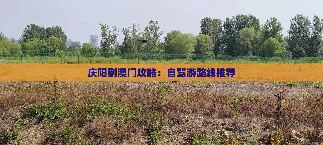 庆阳到澳门攻略：自驾游路线推荐