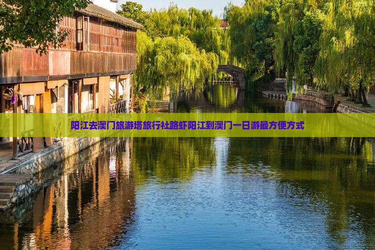 阳江去澳门旅游塔旅行社路虾阳江到澳门一日游最方便方式