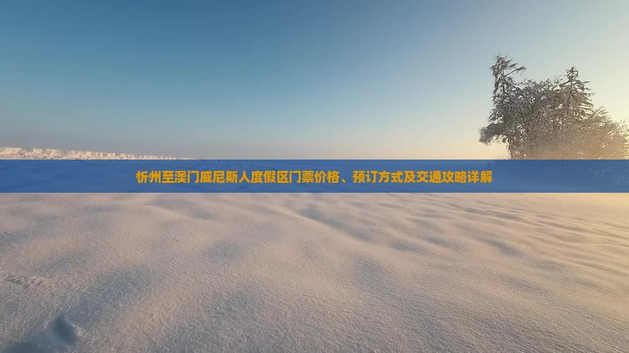 忻州至澳门威尼斯人度假区门票价格、预订方式及交通攻略详解