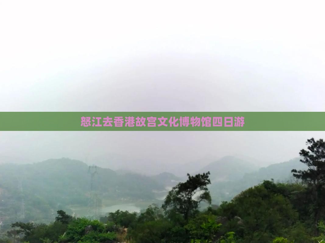 怒江去香港故宫文化博物馆四日游