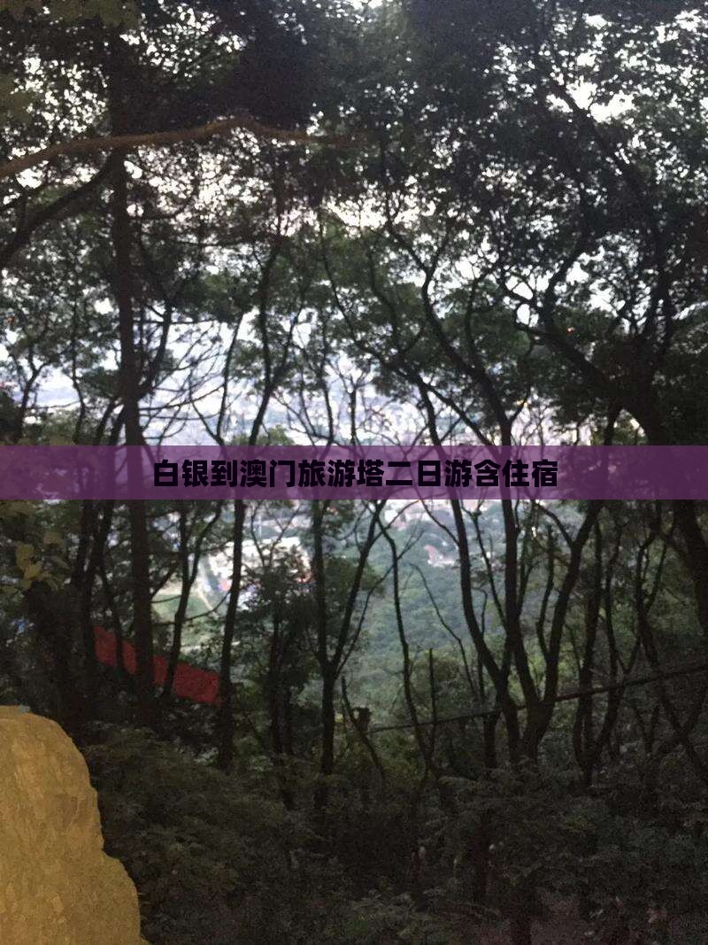 白银到澳门旅游塔二日游含住宿