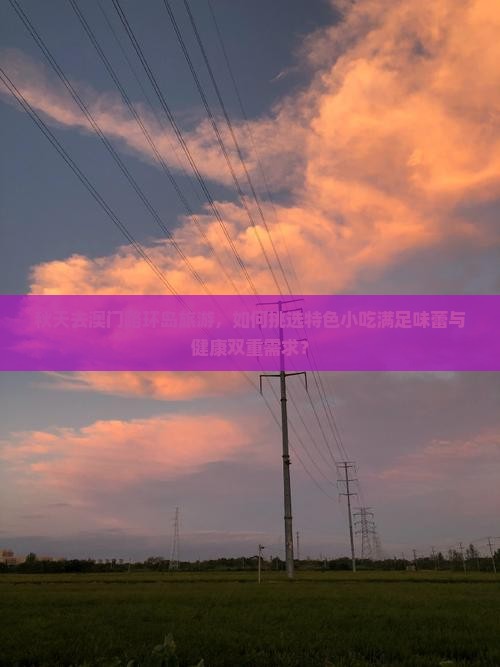 秋天去澳门路环岛旅游，如何挑选特色小吃满足味蕾与健康双重需求？