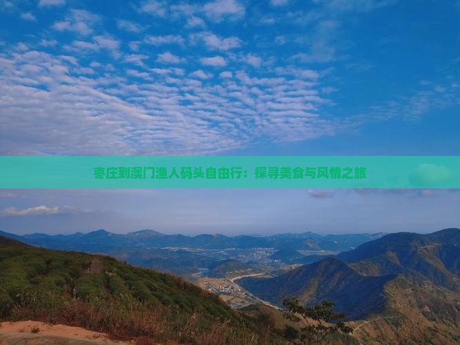枣庄到澳门渔人码头自由行：探寻美食与风情之旅