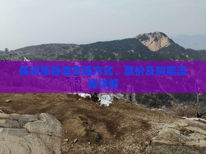 株洲至香港交通方式、票价及购票流程详解