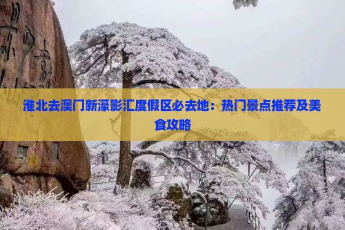 淮北去澳门新濠影汇度假区必去地：热门景点推荐及美食攻略