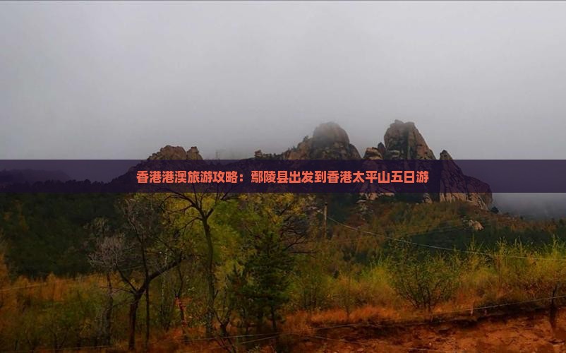香港港澳旅游攻略：鄢陵县出发到香港太平山五日游