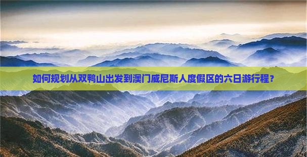 如何规划从双鸭山出发到澳门威尼斯人度假区的六日游行程？