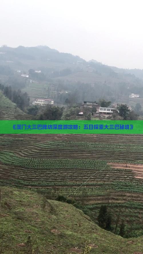 《澳门大三巴牌坊深度游攻略：五日探索大三巴秘境》