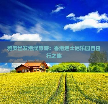 雅安出发港澳旅游：香港迪士尼乐园自由行之旅