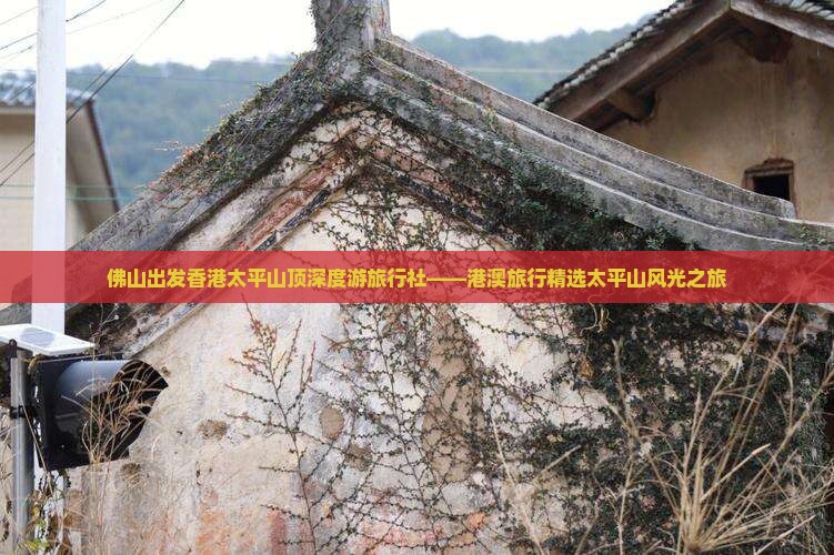 佛山出发香港太平山顶深度游旅行社——港澳旅行精选太平山风光之旅