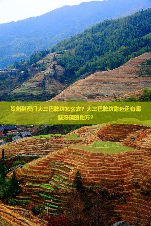 贺州到澳门大三巴牌坊怎么去？大三巴牌坊附近还有哪些好玩的地方？