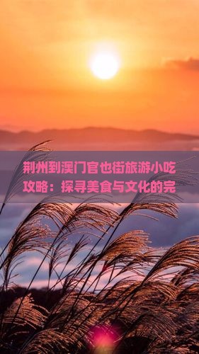 荆州到澳门官也街旅游小吃攻略：探寻美食与文化的完美融合