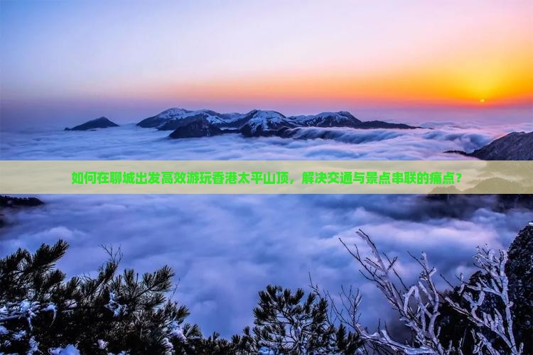 如何在聊城出发高效游玩香港太平山顶，解决交通与景点串联的痛点？