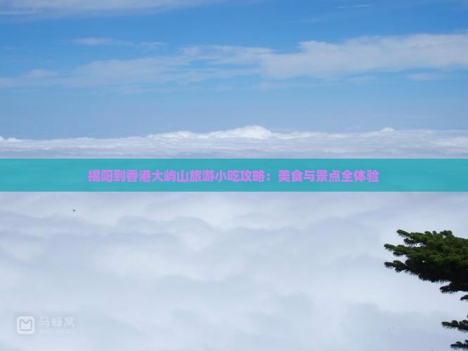 揭阳到香港大屿山旅游小吃攻略：美食与景点全体验