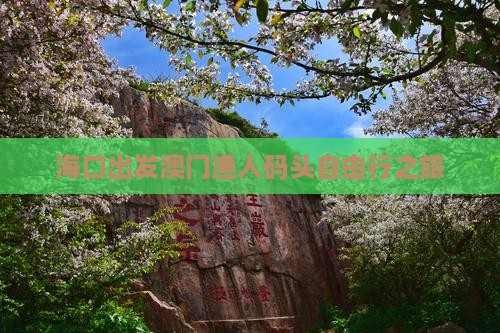 海口出发澳门渔人码头自由行之旅