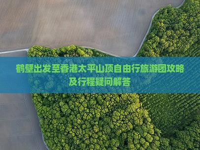 鹤壁出发至香港太平山顶自由行旅游团攻略及行程疑问解答