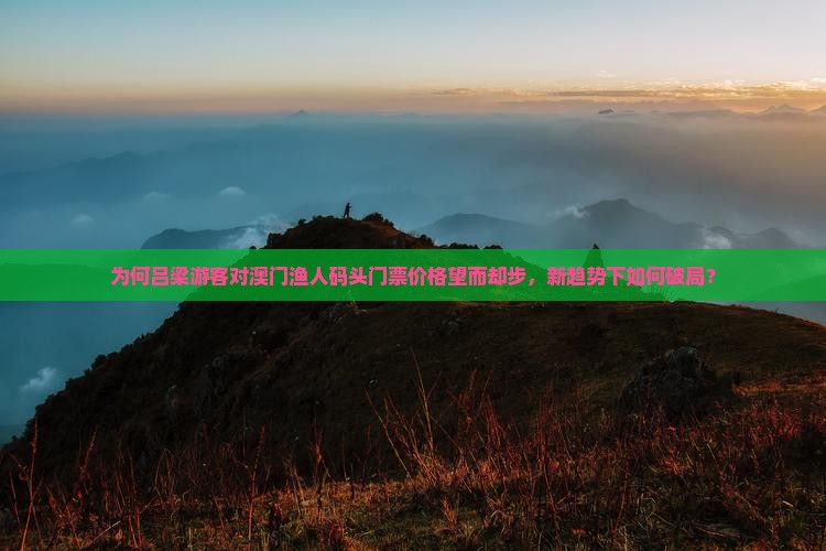 为何吕梁游客对澳门渔人码头门票价格望而却步，新趋势下如何破局？