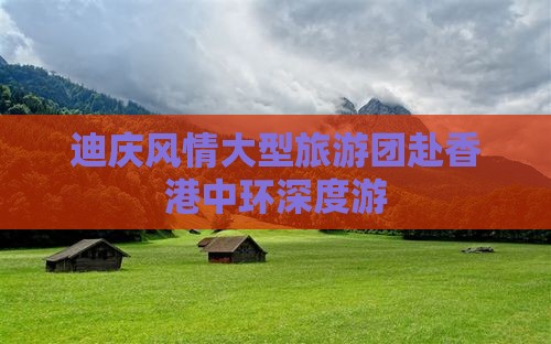 迪庆风情大型旅游团赴香港中环深度游
