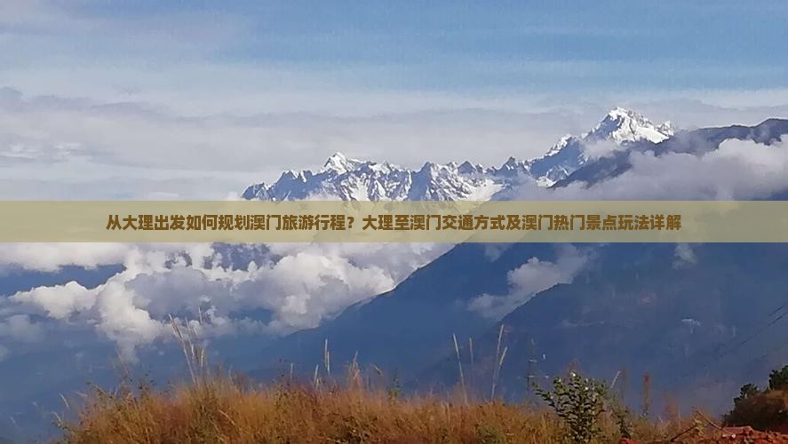 从大理出发如何规划澳门旅游行程？大理至澳门交通方式及澳门热门景点玩法详解